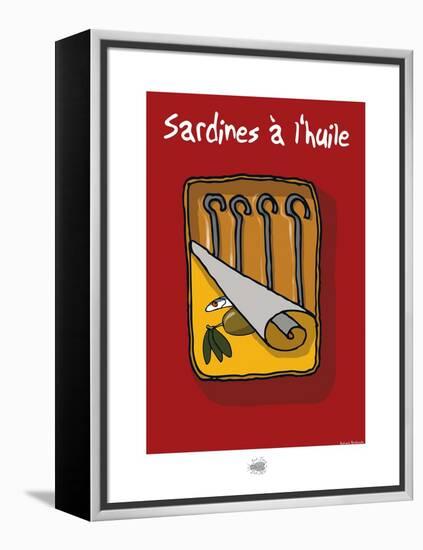 Sud-Mer-Sud-Terre - Sardines à l'huile-Sylvain Bichicchi-Framed Stretched Canvas