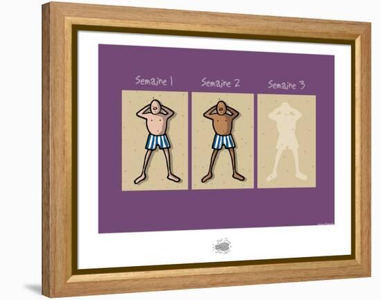 Sud-Mer-Sud-Terre - Trois semaines de bronzage-Sylvain Bichicchi-Framed Stretched Canvas