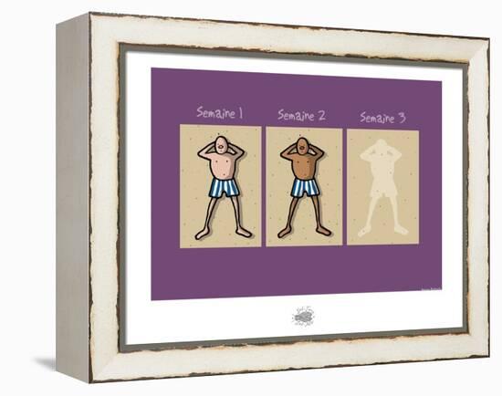 Sud-Mer-Sud-Terre - Trois semaines de bronzage-Sylvain Bichicchi-Framed Stretched Canvas