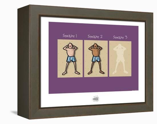 Sud-Mer-Sud-Terre - Trois semaines de bronzage-Sylvain Bichicchi-Framed Stretched Canvas