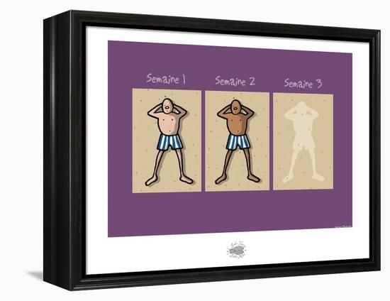 Sud-Mer-Sud-Terre - Trois semaines de bronzage-Sylvain Bichicchi-Framed Stretched Canvas