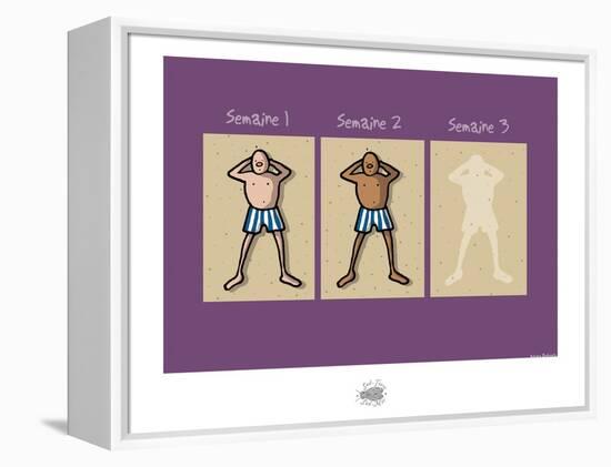 Sud-Mer-Sud-Terre - Trois semaines de bronzage-Sylvain Bichicchi-Framed Stretched Canvas