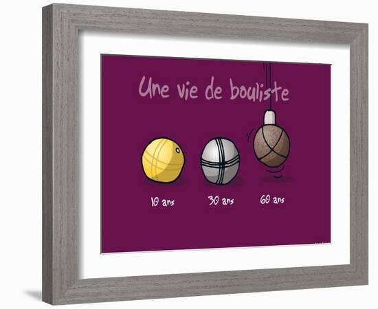 Sud-Mer-Sud-Terre - Une vie de bouliste-Sylvain Bichicchi-Framed Art Print