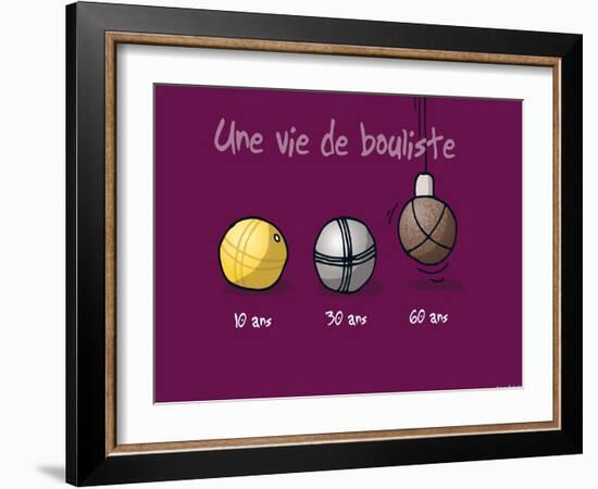 Sud-Mer-Sud-Terre - Une vie de bouliste-Sylvain Bichicchi-Framed Art Print