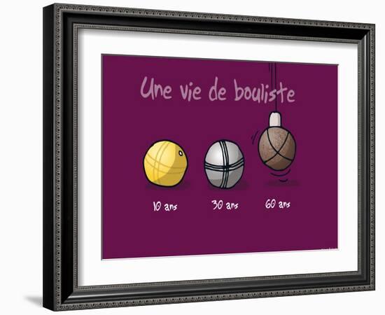 Sud-Mer-Sud-Terre - Une vie de bouliste-Sylvain Bichicchi-Framed Art Print