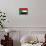 Sudan Flag Design with Wood Patterning - Flags of the World Series-Philippe Hugonnard-Framed Stretched Canvas displayed on a wall