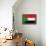 Sudan Flag Design with Wood Patterning - Flags of the World Series-Philippe Hugonnard-Framed Stretched Canvas displayed on a wall