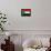Sudan Flag Design with Wood Patterning - Flags of the World Series-Philippe Hugonnard-Framed Stretched Canvas displayed on a wall