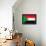 Sudan Flag Design with Wood Patterning - Flags of the World Series-Philippe Hugonnard-Framed Stretched Canvas displayed on a wall