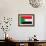 Sudan Flag Design with Wood Patterning - Flags of the World Series-Philippe Hugonnard-Framed Premium Giclee Print displayed on a wall