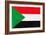 Sudan Flag Design with Wood Patterning - Flags of the World Series-Philippe Hugonnard-Framed Premium Giclee Print