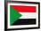 Sudan Flag Design with Wood Patterning - Flags of the World Series-Philippe Hugonnard-Framed Premium Giclee Print