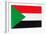 Sudan Flag Design with Wood Patterning - Flags of the World Series-Philippe Hugonnard-Framed Premium Giclee Print