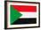 Sudan Flag Design with Wood Patterning - Flags of the World Series-Philippe Hugonnard-Framed Premium Giclee Print