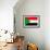 Sudan Flag Design with Wood Patterning - Flags of the World Series-Philippe Hugonnard-Framed Art Print displayed on a wall