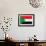 Sudan Flag Design with Wood Patterning - Flags of the World Series-Philippe Hugonnard-Framed Art Print displayed on a wall