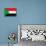 Sudan Flag Design with Wood Patterning - Flags of the World Series-Philippe Hugonnard-Mounted Art Print displayed on a wall