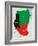 Sudan Map-tony4urban-Framed Art Print