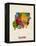 Sudan Watercolor Map-Michael Tompsett-Framed Stretched Canvas