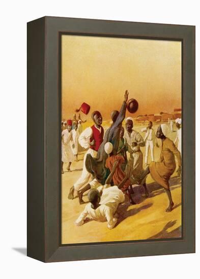 Sudanese Football-null-Framed Stretched Canvas