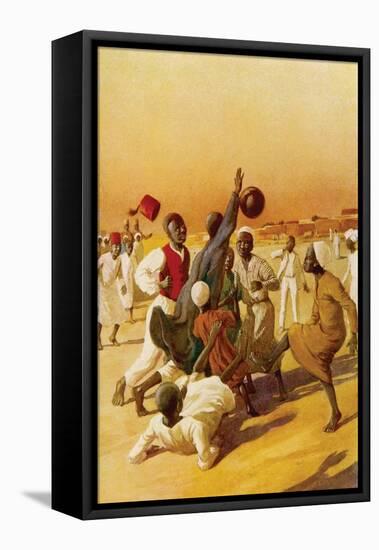 Sudanese Football-null-Framed Stretched Canvas