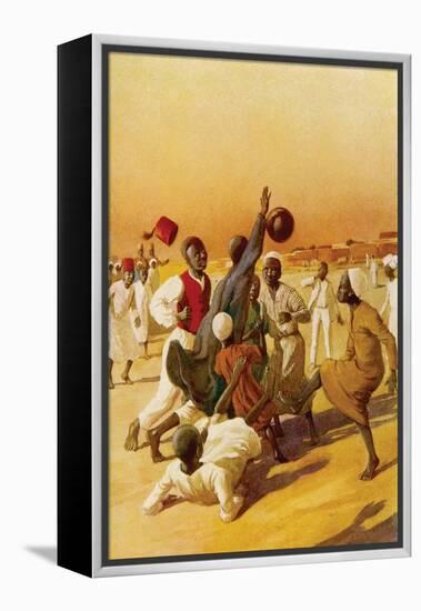 Sudanese Football-null-Framed Stretched Canvas