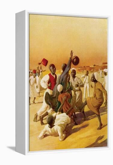 Sudanese Football-null-Framed Stretched Canvas