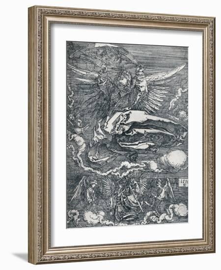 Sudarium Displayed by an Angel, 1516-Albrecht Dürer-Framed Giclee Print