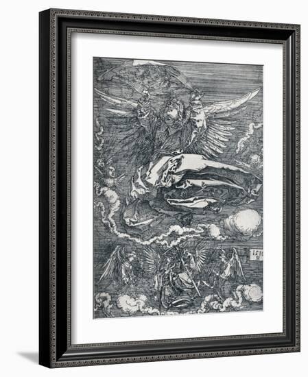 Sudarium Displayed by an Angel, 1516-Albrecht Dürer-Framed Giclee Print