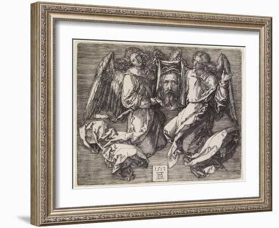 Sudarium Displayed by Two Angels, 1513-Albrecht Dürer-Framed Giclee Print