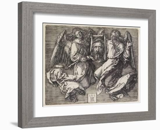 Sudarium Displayed by Two Angels, 1513-Albrecht Dürer-Framed Giclee Print