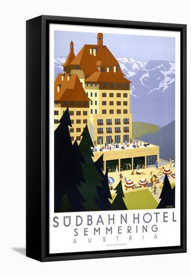 Sudbahn Hotel - Summer-null-Framed Premier Image Canvas