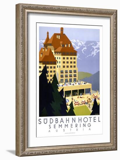 Sudbahn Hotel - Summer-null-Framed Giclee Print