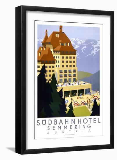 Sudbahn Hotel - Summer-null-Framed Giclee Print