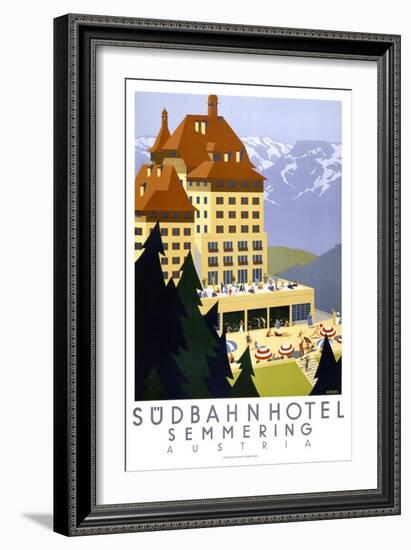 Sudbahn Hotel - Summer-null-Framed Giclee Print
