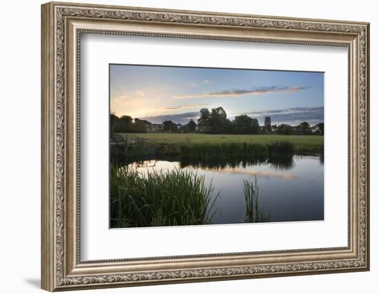 Sudbury Water Meadows at Dawn, Sudbury, Suffolk, England, United Kingdom, Europe-Mark Sunderland-Framed Photographic Print