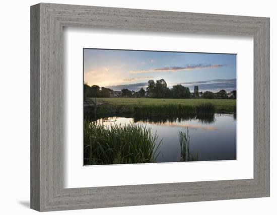 Sudbury Water Meadows at Dawn, Sudbury, Suffolk, England, United Kingdom, Europe-Mark Sunderland-Framed Photographic Print
