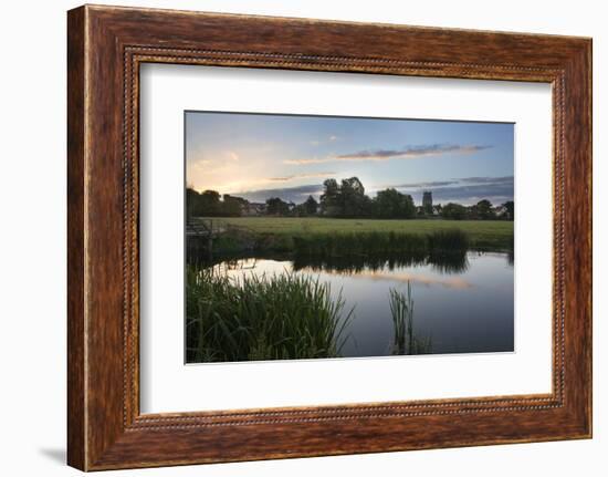 Sudbury Water Meadows at Dawn, Sudbury, Suffolk, England, United Kingdom, Europe-Mark Sunderland-Framed Photographic Print