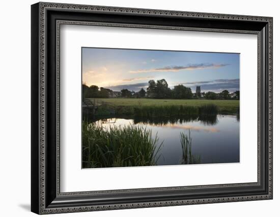 Sudbury Water Meadows at Dawn, Sudbury, Suffolk, England, United Kingdom, Europe-Mark Sunderland-Framed Photographic Print