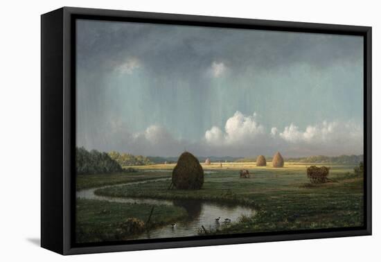 Sudden Shower, Newbury Marshes, 1865-75-Martin Johnson Heade-Framed Premier Image Canvas