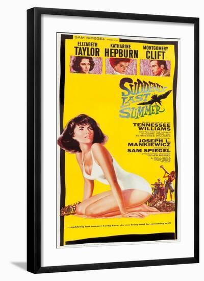 Suddenly Last Summer, Elizabeth Taylor, Katharine Hepburn, Montgomery Clift, 1959-null-Framed Art Print