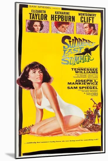 Suddenly Last Summer, Elizabeth Taylor, Katharine Hepburn, Montgomery Clift, 1959-null-Mounted Art Print