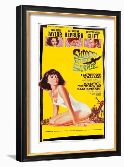 Suddenly Last Summer, Elizabeth Taylor, Katharine Hepburn, Montgomery Clift, 1959-null-Framed Art Print