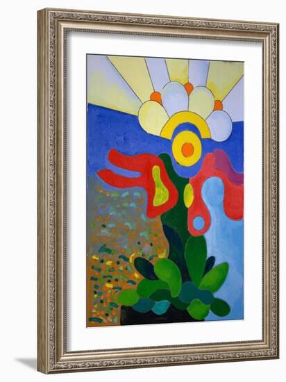 Suddenly the World Has Turned into One Sparkling Diamond, 2009-Jan Groneberg-Framed Giclee Print