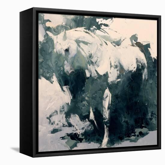 Sudy in Green-Julie Chapman-Framed Stretched Canvas