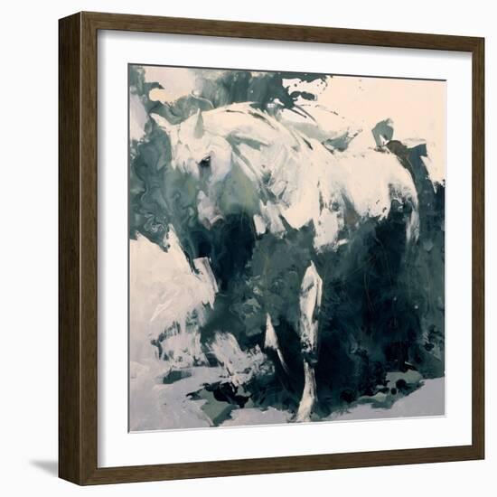 Sudy in Green-Julie Chapman-Framed Art Print