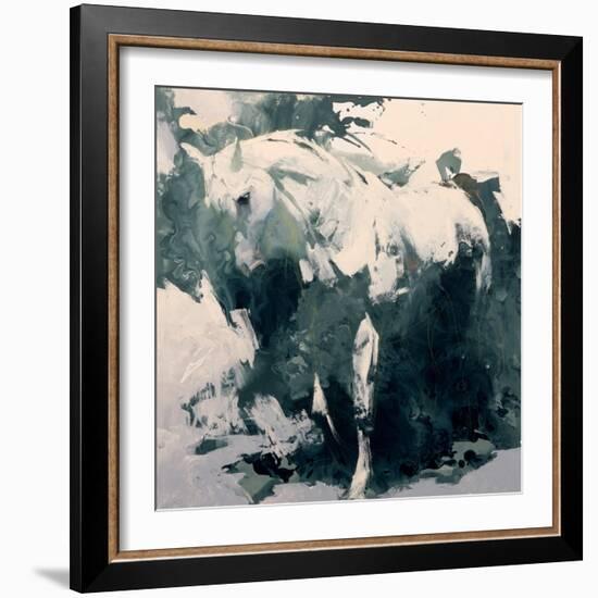 Sudy in Green-Julie Chapman-Framed Art Print