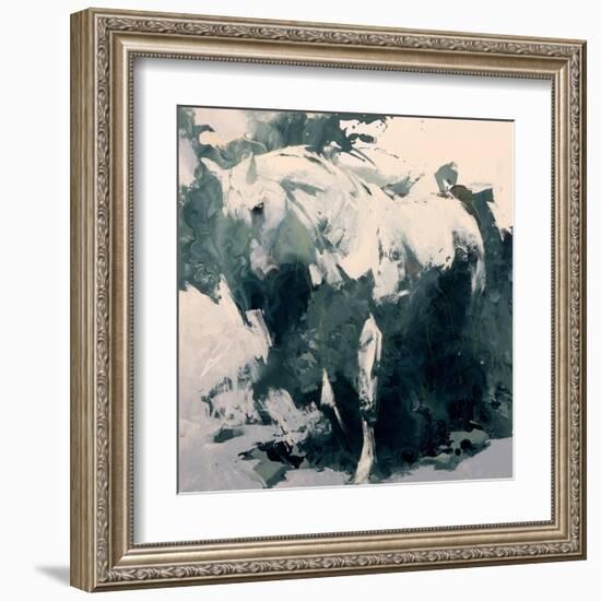 Sudy in Green-Julie Chapman-Framed Art Print