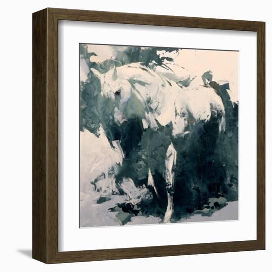 Sudy in Green-Julie Chapman-Framed Art Print