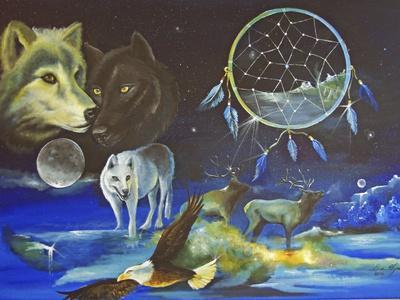 Native American Spirit Animals Art Prints 